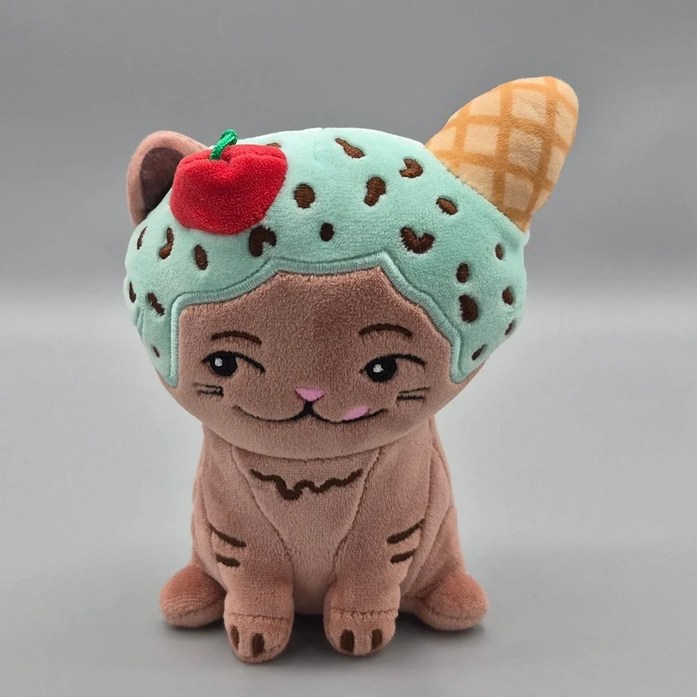 Moriah Elizabeth Cathy the Cat Ice Cream Plush Pink Mint Green 6 Inch 2024
